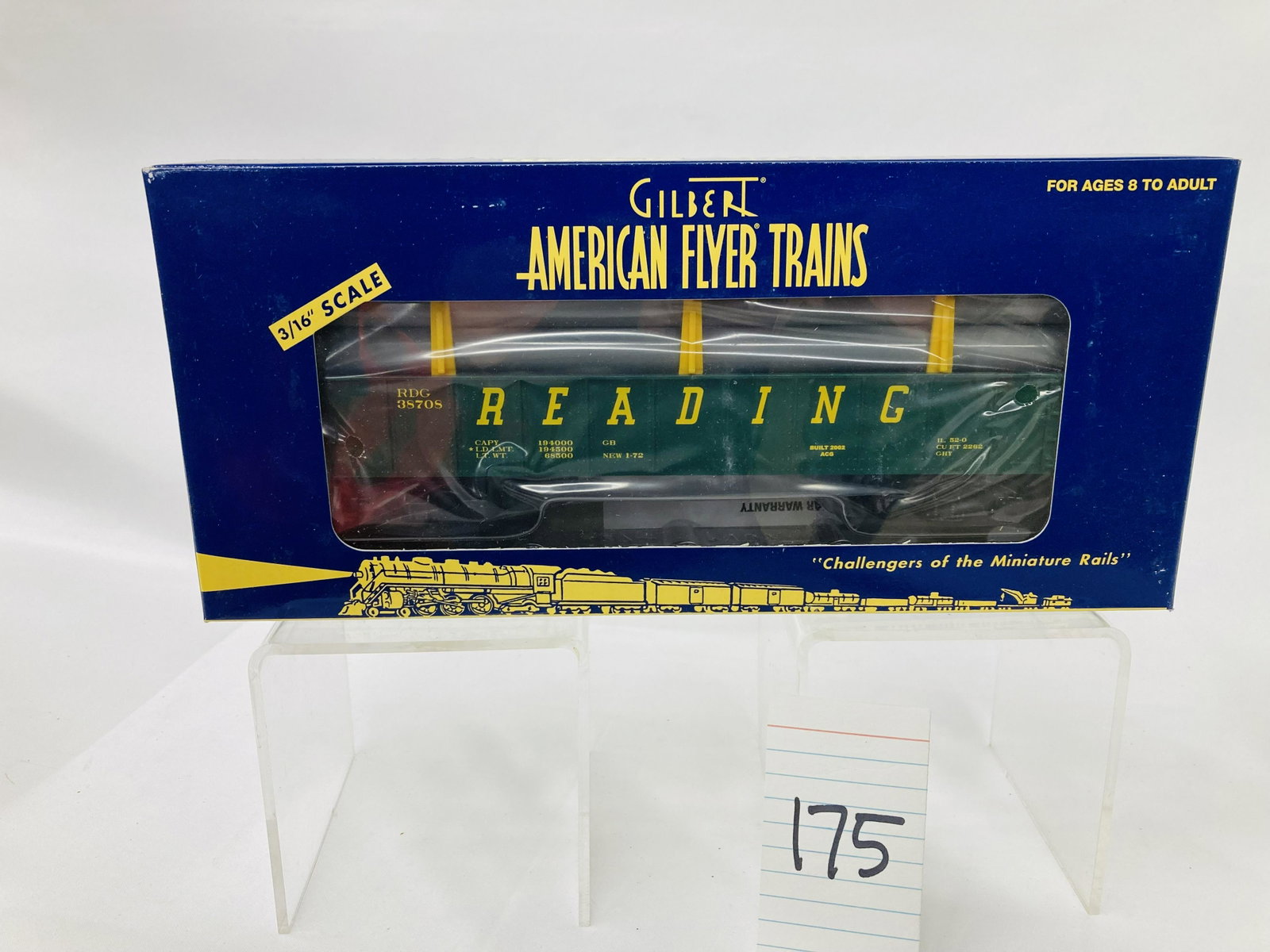 American Flyer LTI 48526 Reading Gondola w/ Pipes & OB: American Flyer LTI 48526 Reading Gondola w/ Pipes & OB, C10