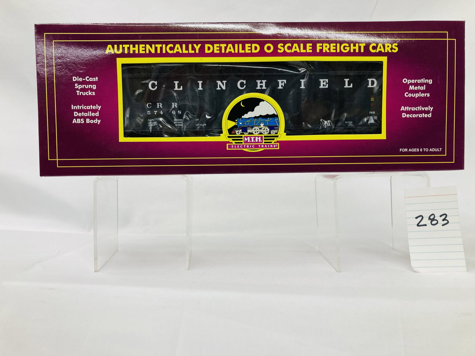Lionel 20-97499 Clinchfield 4-Bay Hopper w/ Coal & OB: Lionel 20-97499 Clinchfield 4-Bay Hopper w/ Coal & OB, C10