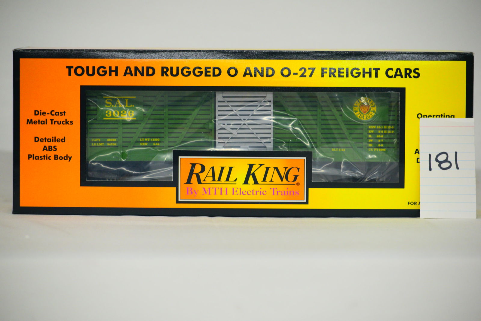 MTH (RailKing) - No. 30-7120 Seaboard Stock Car w/ OB (1 of 2)