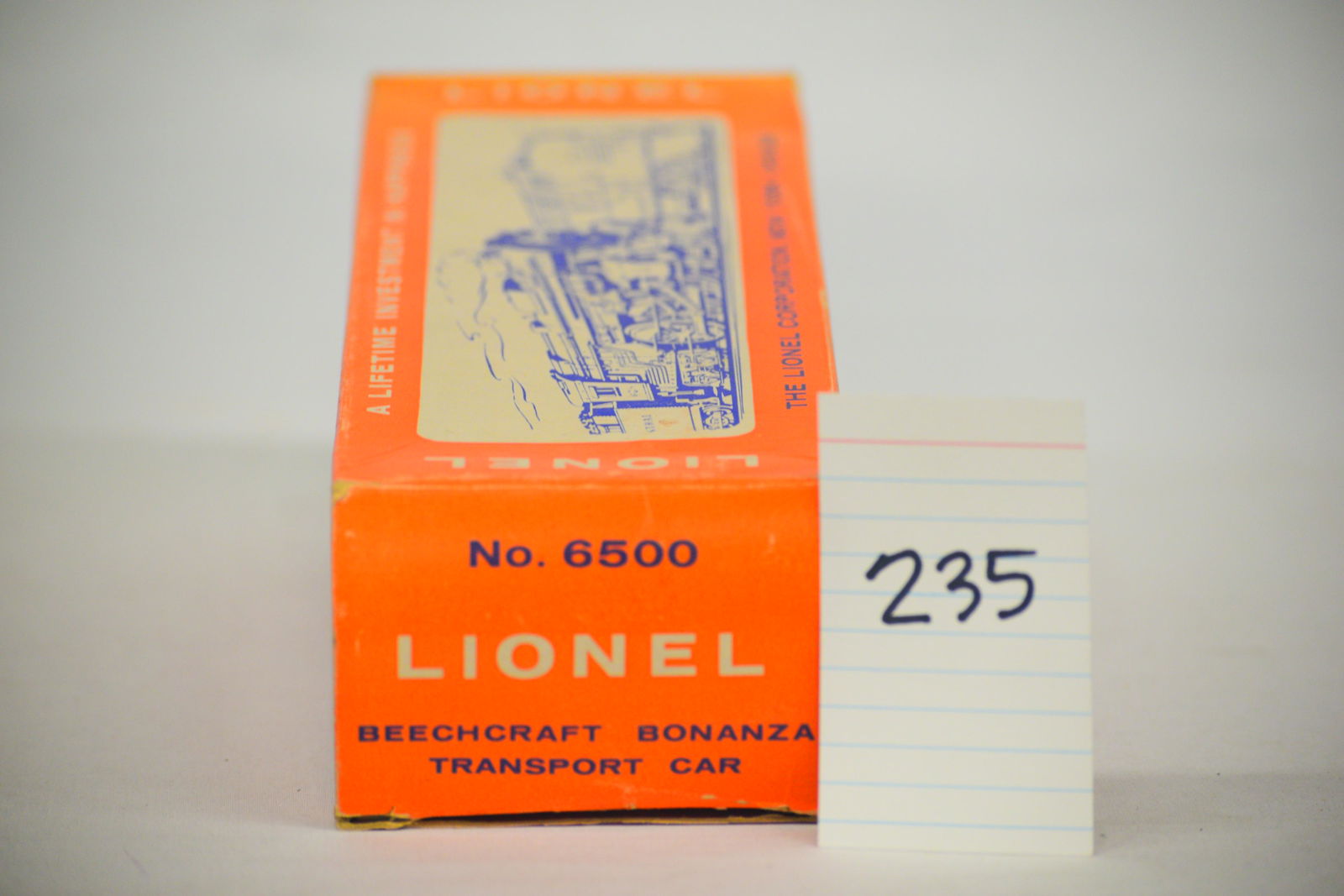 Lionel - No. 6500  -  Beechcraft Bonaza Airplane Transport Car  (Empty Box Only) (1 of 4)