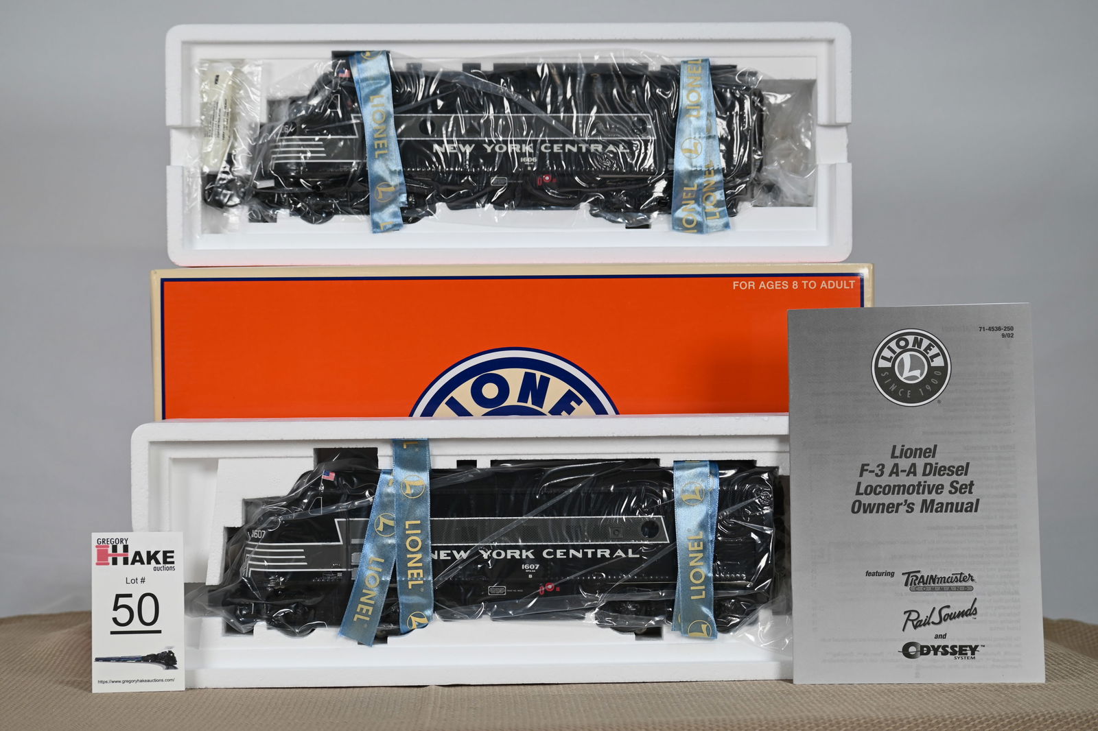 Lionel (LTI) - 14552: (O Gauge) NYC - F3 Diesel AA Set, with RailSounds & OB (1 of 4)