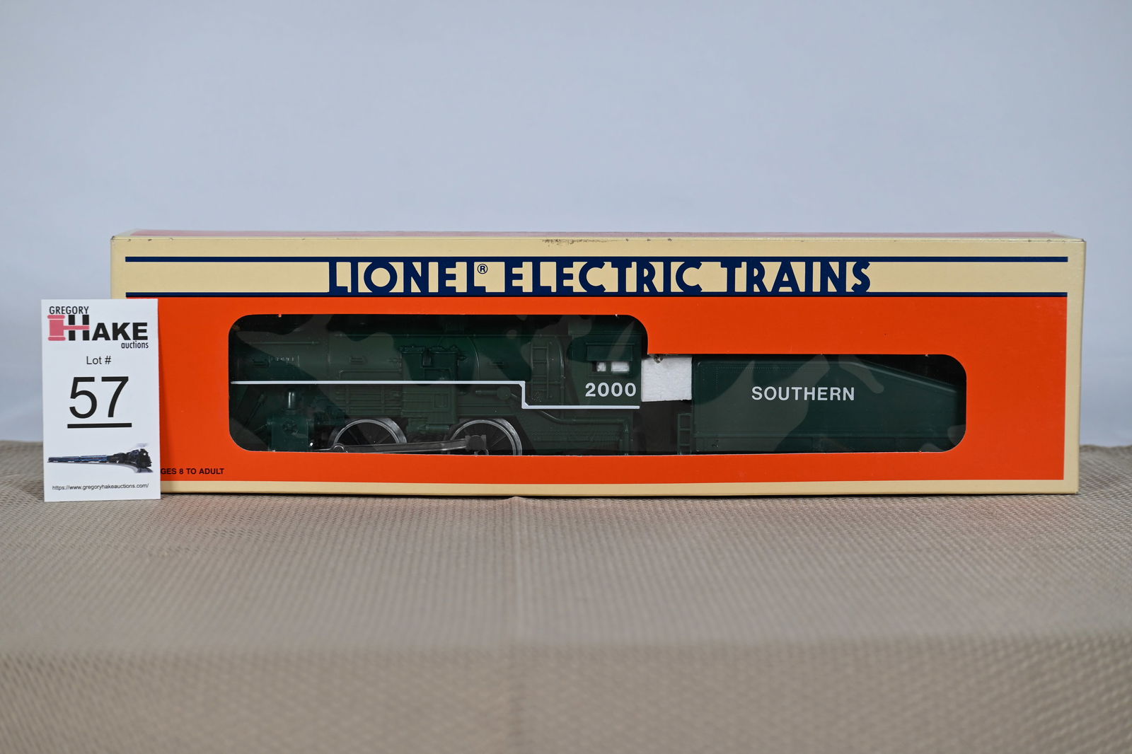 Lionel (LTI) - 18711: (O Gauge) Southern - 2-4-0 Steam Engine, Engine No. 2000 w/OB (1 of 2)