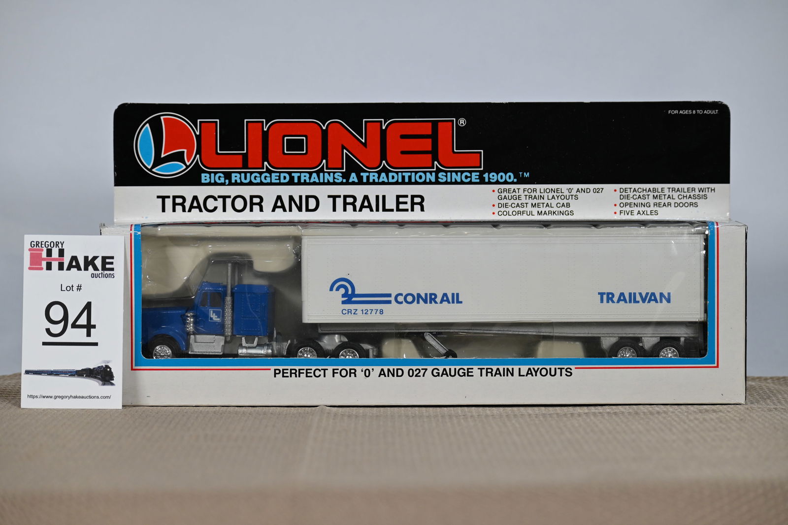 Lionel (LTI) - 12778: (O Gauge) - Conrail Tractor and Trailer w/OB (1 of 2)