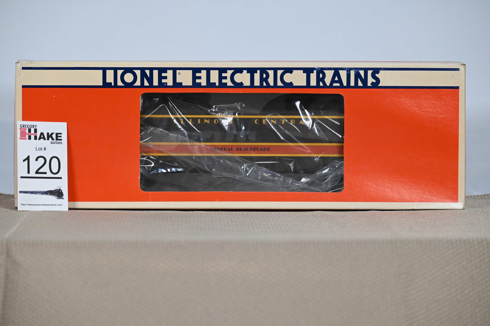 Lionel 6-7224 Illinois Central General Beauregard Dining Car w/ OB: Lionel 6-7224 Illinois Central General Beauregard Dining Car w/ OB, C8+