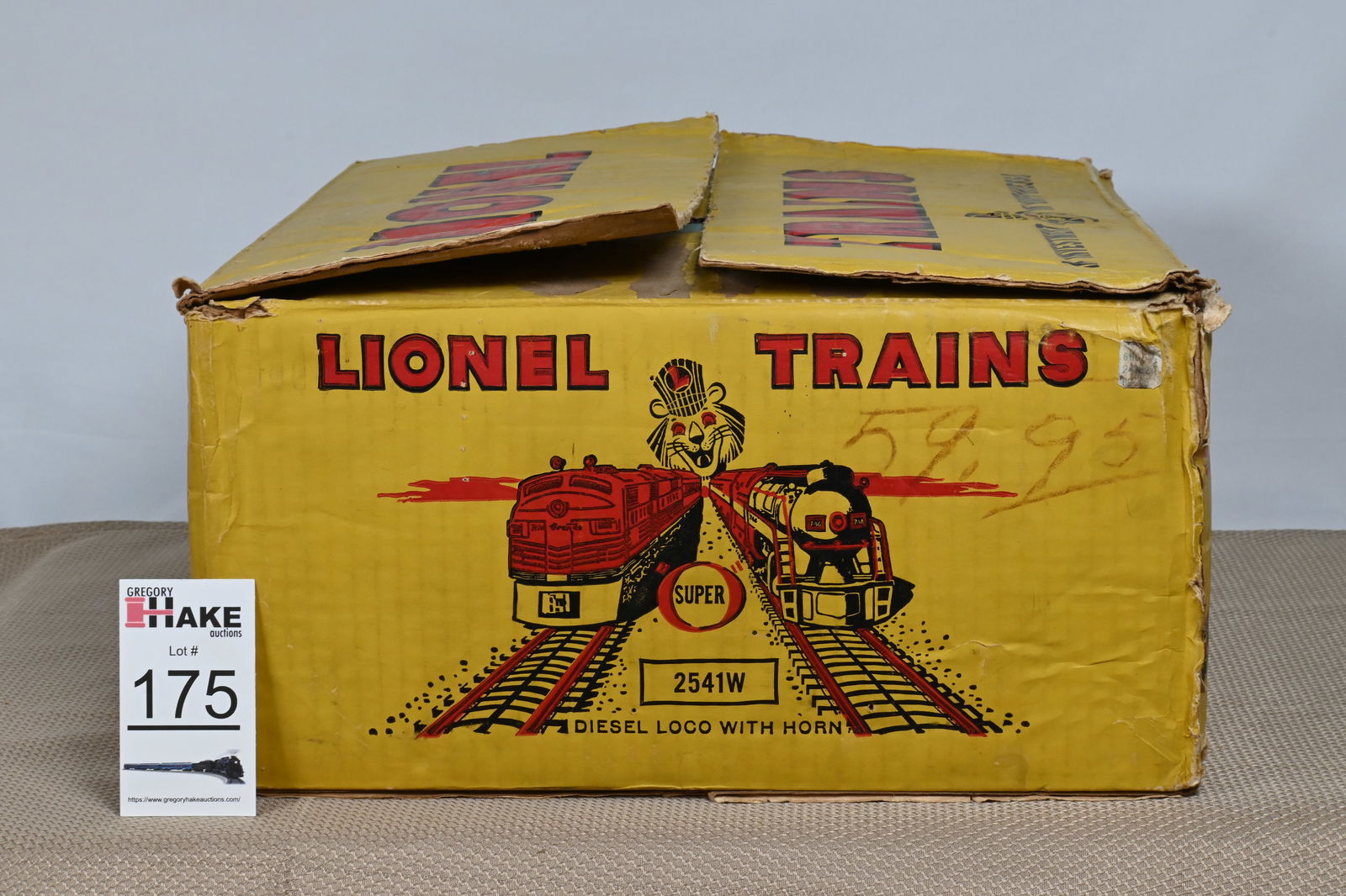 Lionel Postwar 2541W Santa Fe F3 Freight Empty Original Set Box from 1959 (1 of 7)