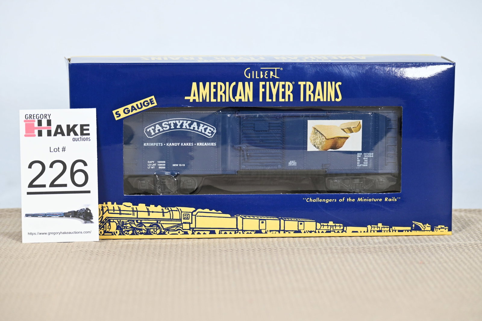 American Flyer 6-41017 Butterscotch Krimpet Boxcar - TCA Atlantic Division w/ OB: American Flyer 6-41017 Butterscotch Krimpet Boxcar - TCA Atlantic Division w/ OB - C10