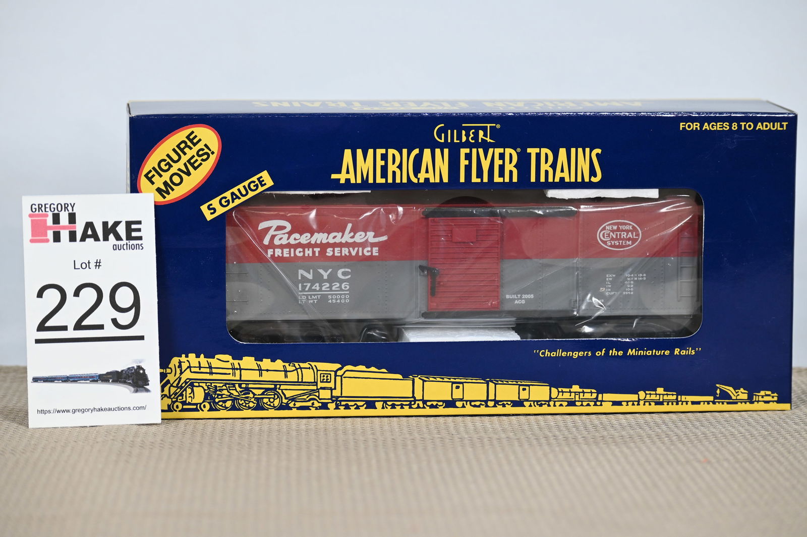 American Flyer 6-49023 New York Central Walking Brakeman Car w/ OB (1 of 2)