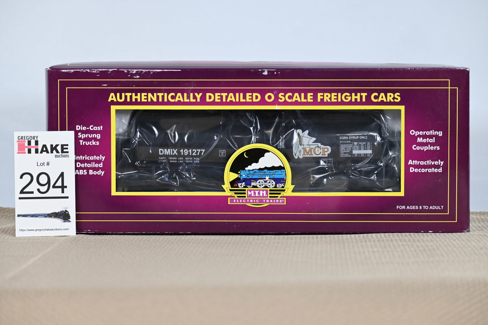 MTH (Premier) - 20-96128: (O Gauge) Minnesota Corn Processors - Funnel Flow Tank Car w/OB: MTH (Premier) - 20-96128: (O Gauge) Minnesota Corn Processors - Funnel Flow Tank Car w/OB - C10