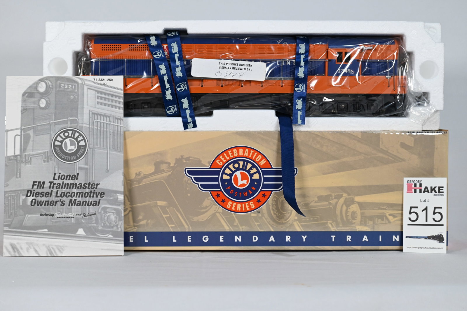 Lionel (LTI) - 6-18321: CNJ - Train Master Diesel Engine, Engine No. 2341: Lionel (LTI) - 6-18321: CNJ - Train Master Diesel Engine, Engine No. 2341, w/OB / Condition: C10