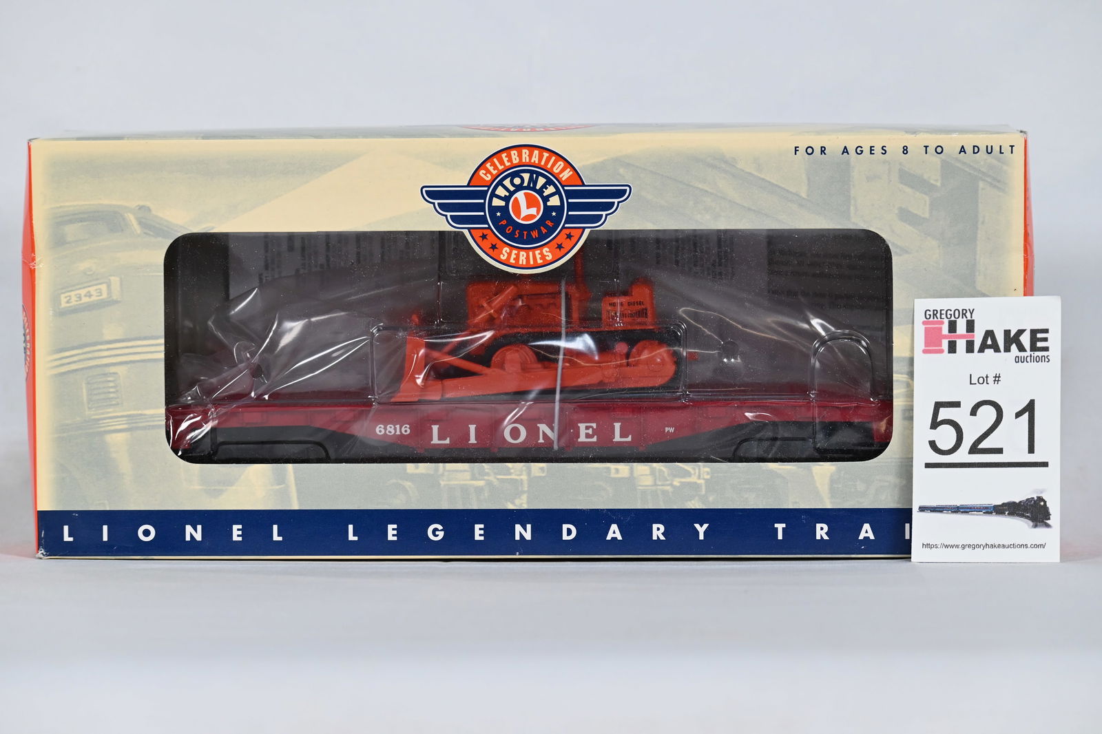 Lionel (LTI) - 6-26023: - "6816" Flat Car with Bulldozer (1 of 2)