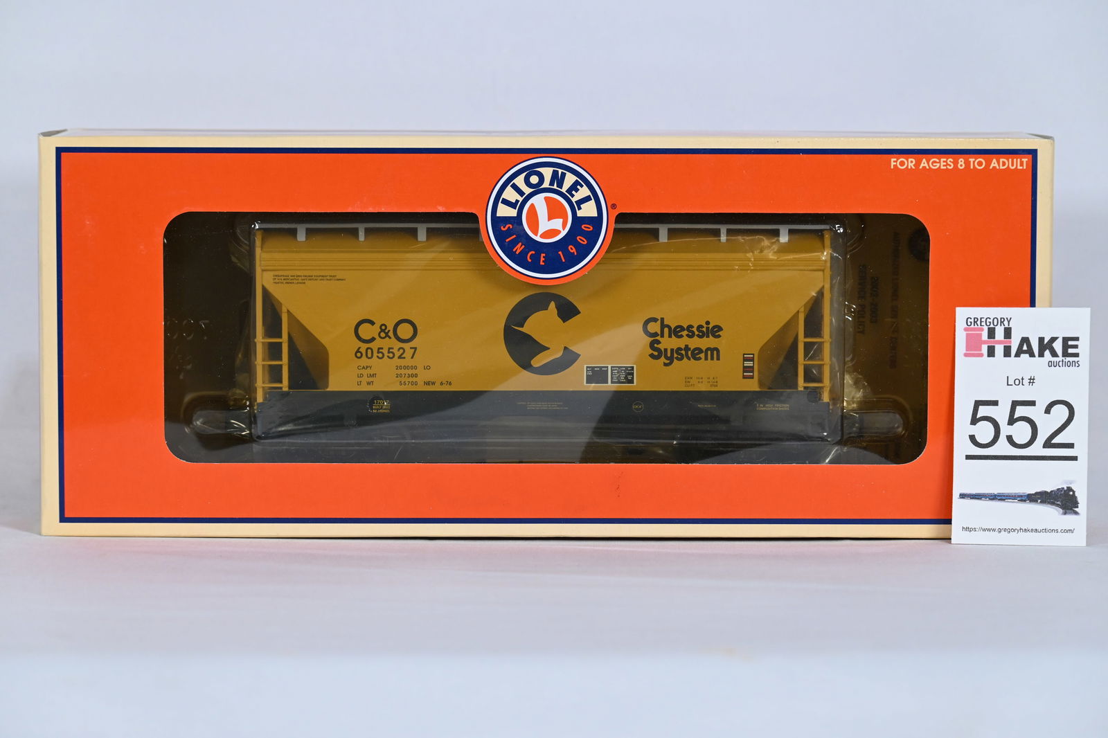 Lionel (LTI) - 6-17017: Chessie System - 2-bay Hopper, Car No. 605527 (1 of 2)