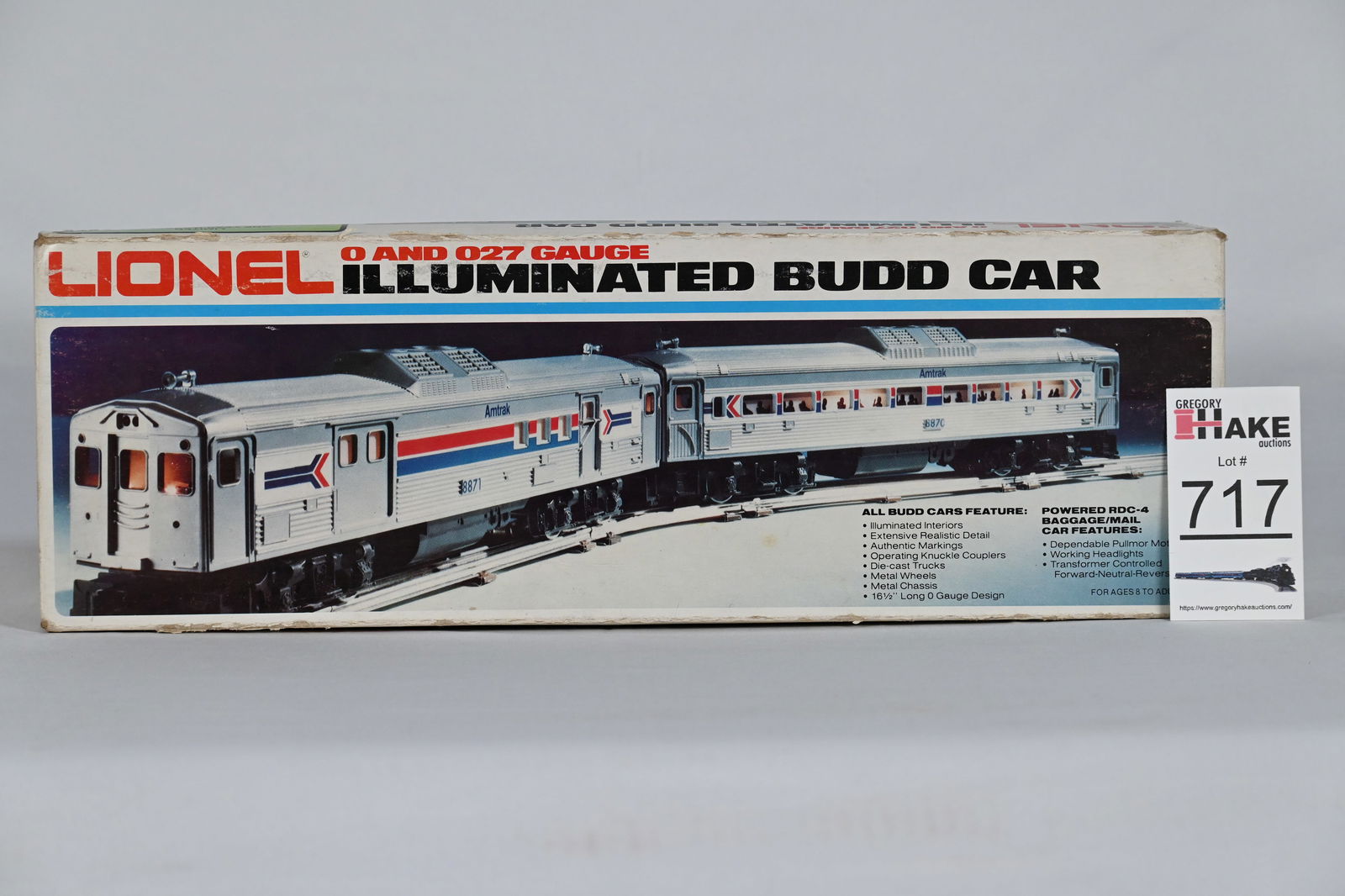 Lionel MPC 6-8871 Amtrak Dummy RDC-4 Budd Baggage/Mail Car w/ OB (1 of 4)