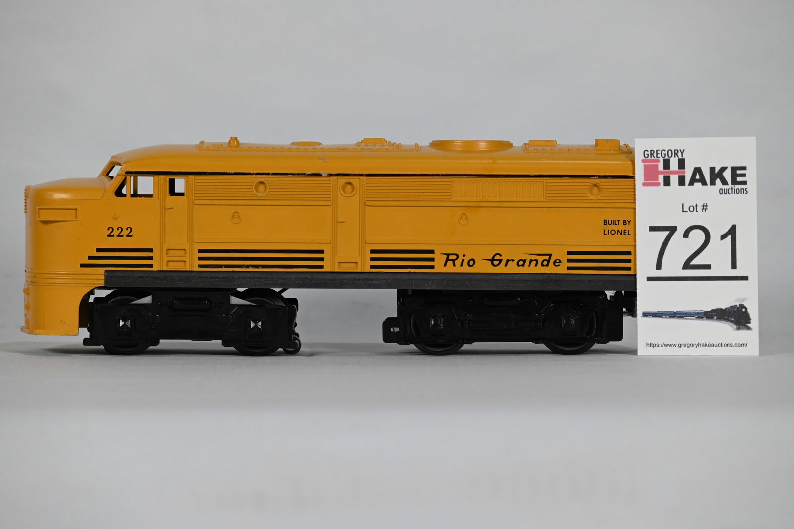 Lionel Postwar 222 Rio Grande Alco Diesel Locomotive: Lionel Postwar 222 Rio Grande Alco Diesel Locomotive, C7