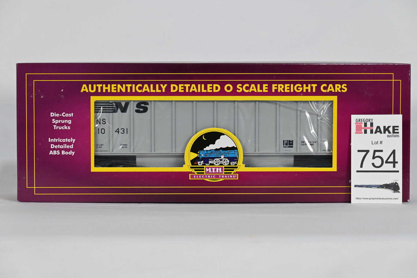 MTH (Premier) - 20-97119: Norfolk Southern - Coalporter Hopper Car -w/OB: MTH (Premier) - 20-97119: Norfolk Southern - Coalporter Hopper Car -Norfolk Southern, w/OB / Condition: C10