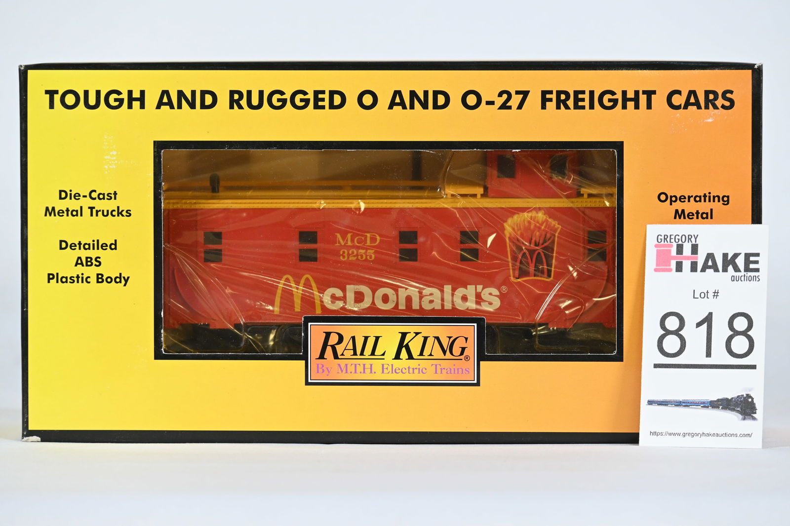 MTH (RailKing) - 30-7782: McDonalds - Steel Caboose - w/OB (1 of 2)
