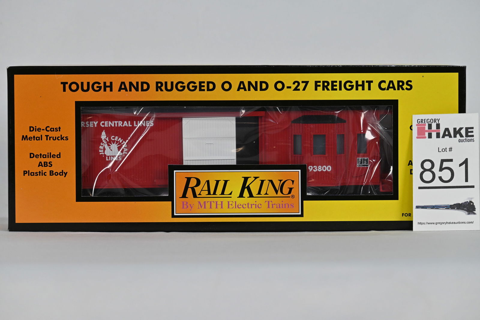 MTH (RailKing) - 30-7759: Jersey Central - Work Caboose - w/OB (1 of 2)