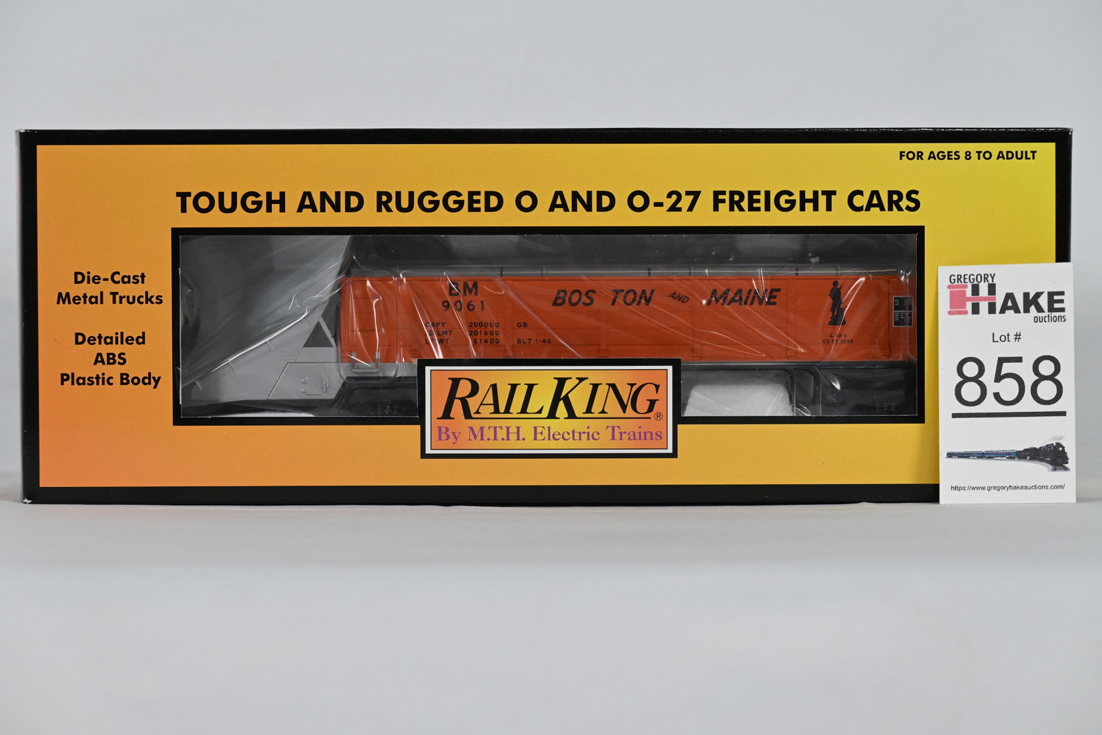 MTH (RailKing) - 30-7946: Boston & Maine - Heavy Duty Snowplow - w/OB: MTH (RailKing) - 30-7946: Boston & Maine - Heavy Duty Snowplow, w/OB - C10