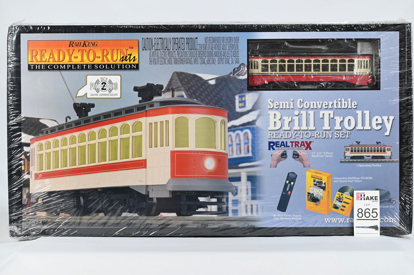 MTH (RailKing) - 30-4064-1: Philadelphia Transit - Brill Semi-Convertible Trolley R-T-R Train Set (1 of 5)