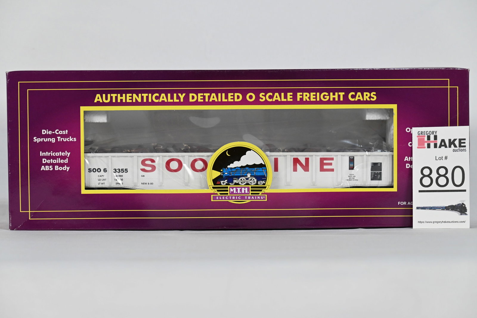 MTH (Premier) - 20-98043: SOO Line - Gondola Car w/Wheel Scrap Load - w/OB: MTH (Premier) - 20-98043: SOO Line - Gondola Car w/Wheel Scrap Load, w/OB / Condition: C10