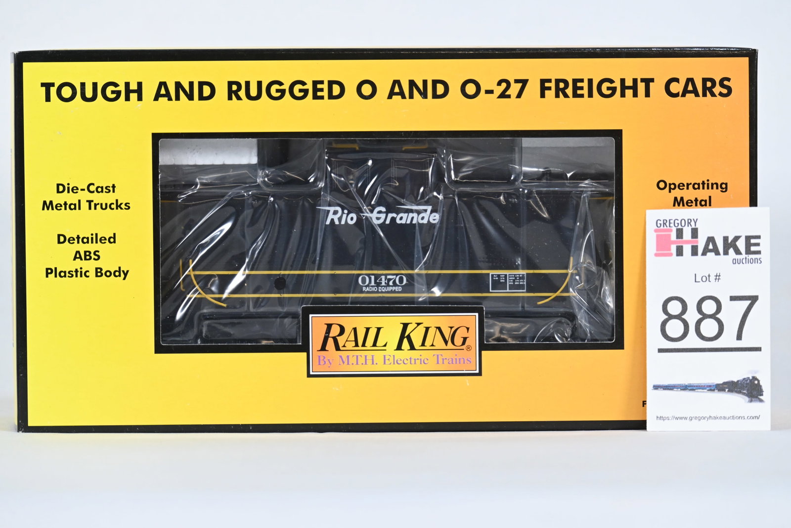 MTH (RailKing) - 30-7753: Denver & Rio Grande - Steel Caboose - w/OB: MTH (RailKing) - 30-7753: Denver & Rio Grande - Steel Caboose - DRG Car # 01470, w/OB / Condition: C10