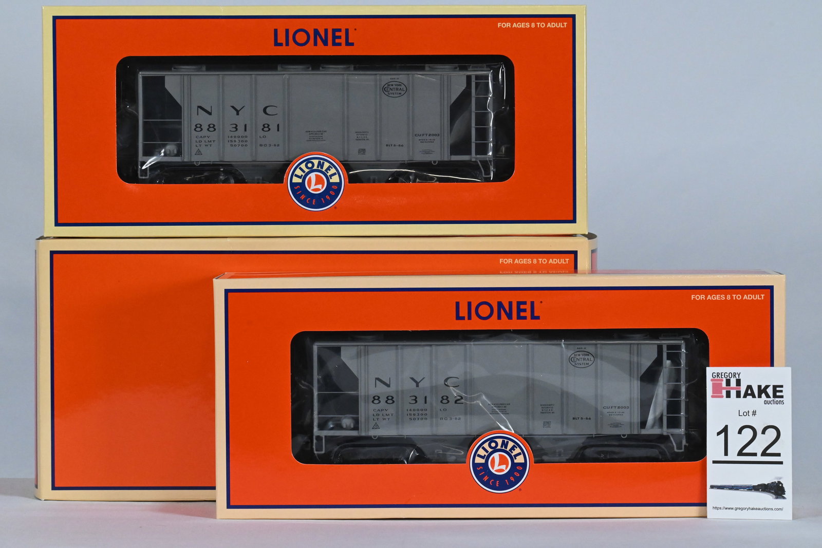 Lionel  (LTI) - 6-21930: NYC - PS-2 Covered Hopper, 2-pack, w/OB (1 of 4)