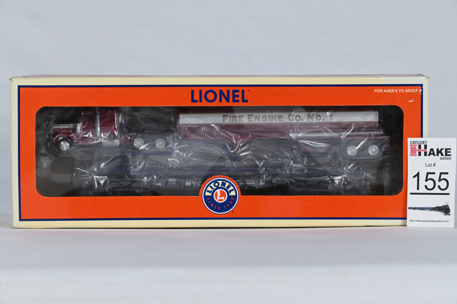 Lionel LTI 6-52371 St Louis LRRC Club Fire Engine Co. No. 1 NYC TOFC, w/OB (1 of 2)