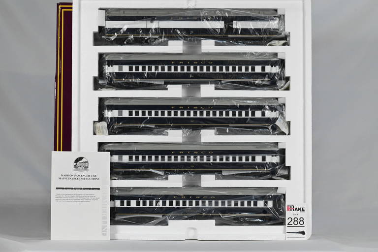Mth (premier) 20 4050: Frisco / Meteor 5 Car 70' Madison Passenger Type Set, W/ob