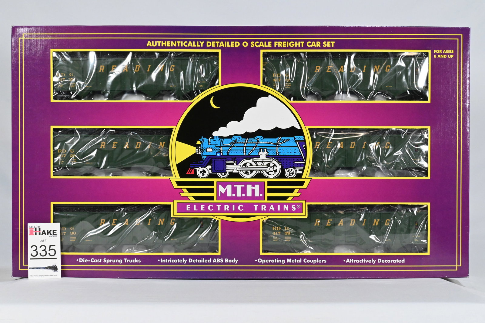 MTH (Premier) - 20-90070: Reading - 4-Bay Hopper 6 Car Set - RDG : Car No. 41728, 41729, 41730, (1 of 6)