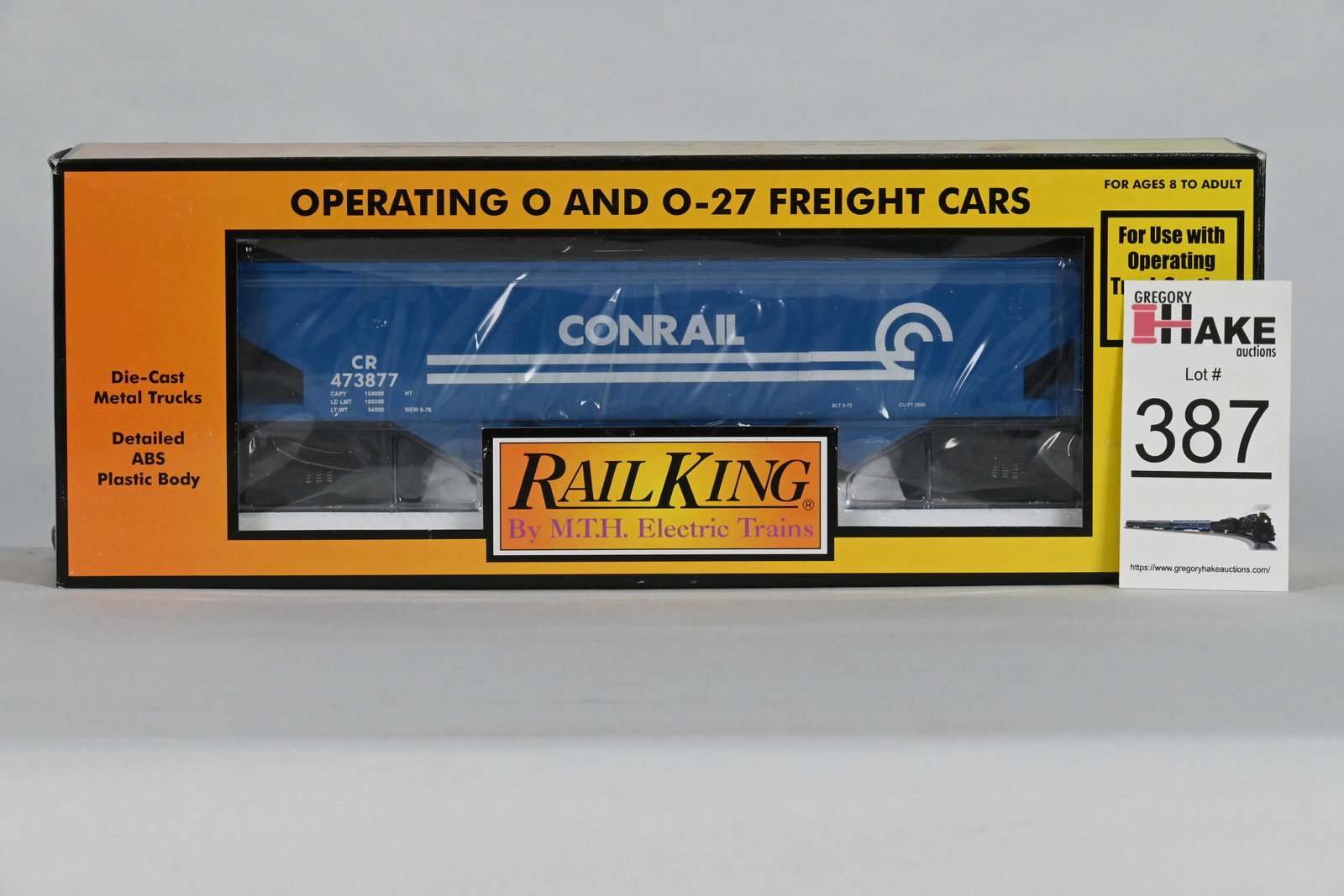 MTH (RailKing) - 30-79045: Conrail - Hopper Car w/Operating Coal Load, w/OB (1 of 2)