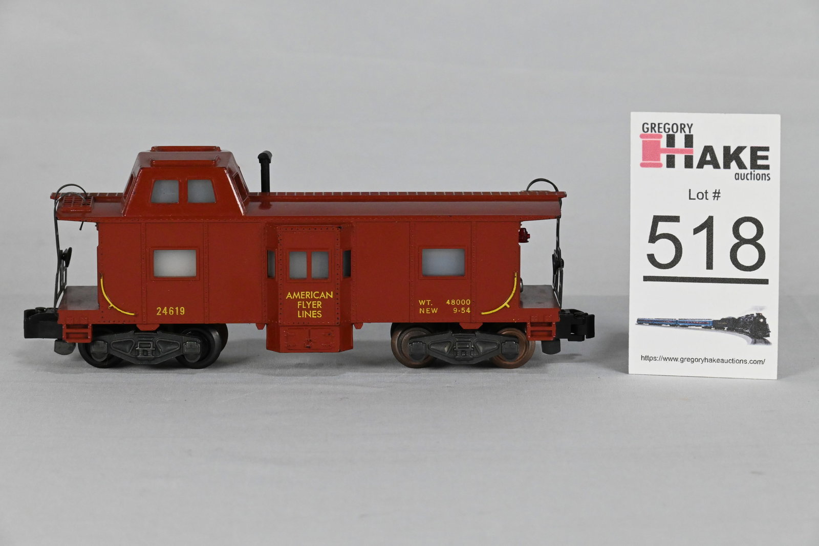 American Flyer S Gauge 24619 Tuscan American Flyer Lines Bay Window Caboose (1 of 4)