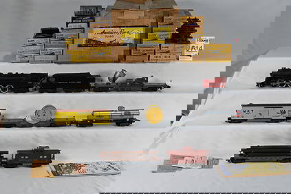 American Flyer S Gauge K5352W 326 Hudson Freight Set with Original Boxes and Set Box (1 of 8)