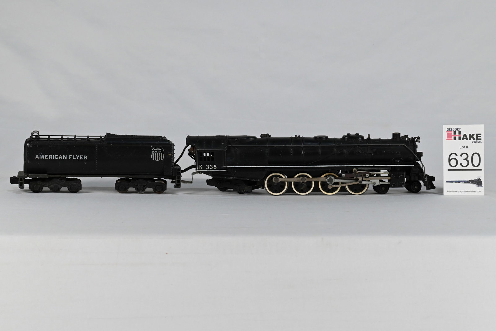 American Flyer S Gauge K335 Challenger 4-8-4 Steam Locomotive w/ Tender: American Flyer S Gauge K335 Challenger 4-8-4 Steam Locomotive w/ Tender, lower C7.