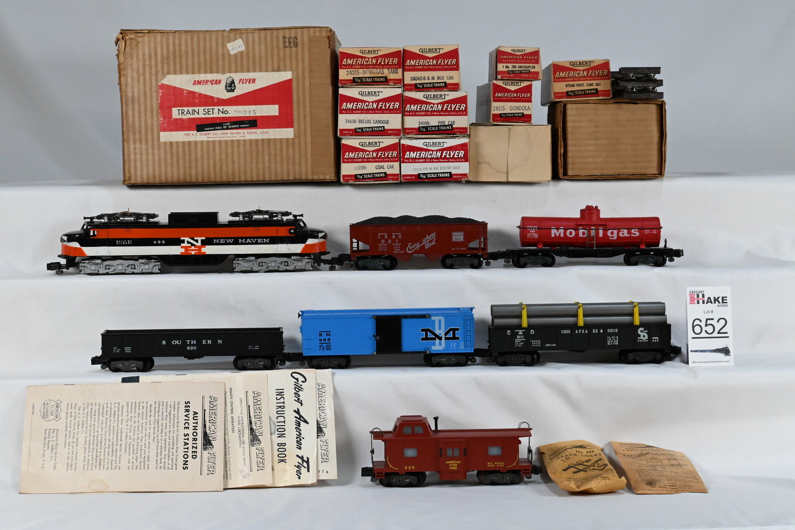 American Flyer S Gauge 20345 Mainline Electric Freight Set with Original Boxes & Set Box (1 of 6)