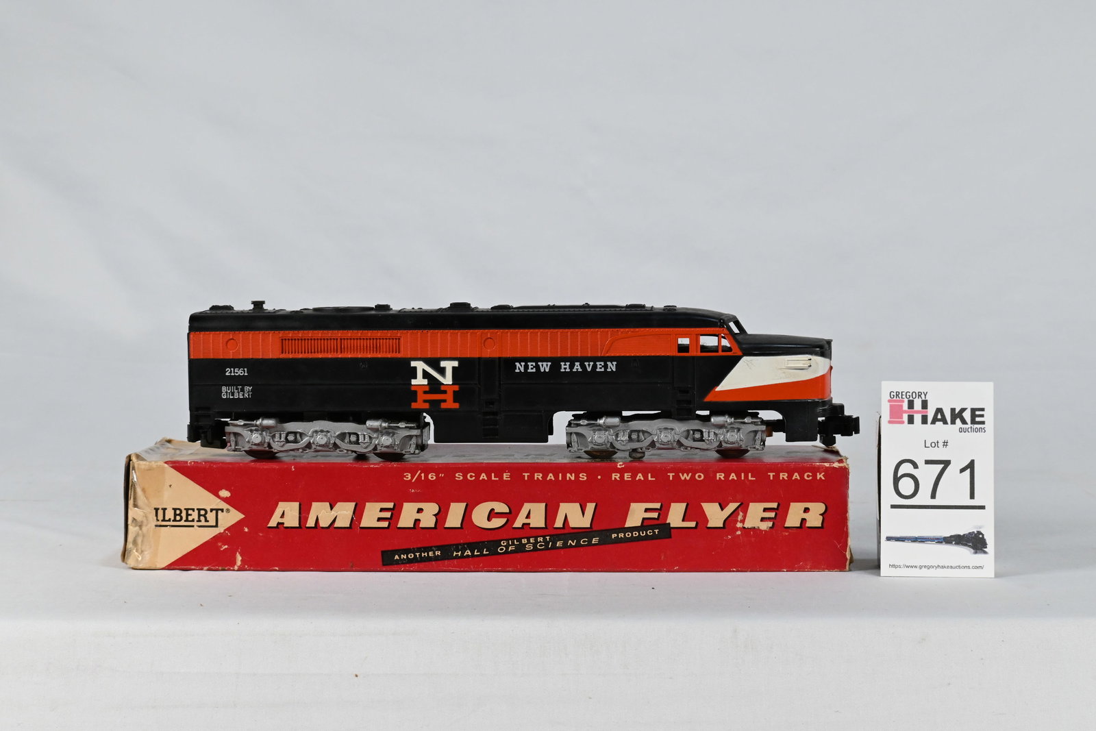 American Flyer S Gauge 21561 New Haven Powered Alco PA Diesel Locomotive w/ OB (1 of 7)
