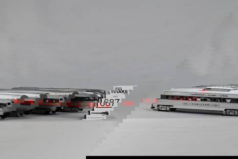 American Flyer S Gauge Red Stripe 24773, 24793, 24813 and 24833 Passenger Cars: American Flyer S Gauge Red Stripe 24773 Columbus, 24793 Jefferson, 24813 Hamilton, and 24833 Washington Passenger Cars, C7/8. The 24793 Jefferson coach is the Rare Separate Sale.