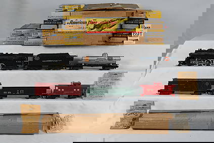 American Flyer S Gauge K-5206W - K325 NYC Hudson Steam Locomotive & Tender Freight Set with Original (1 of 6)