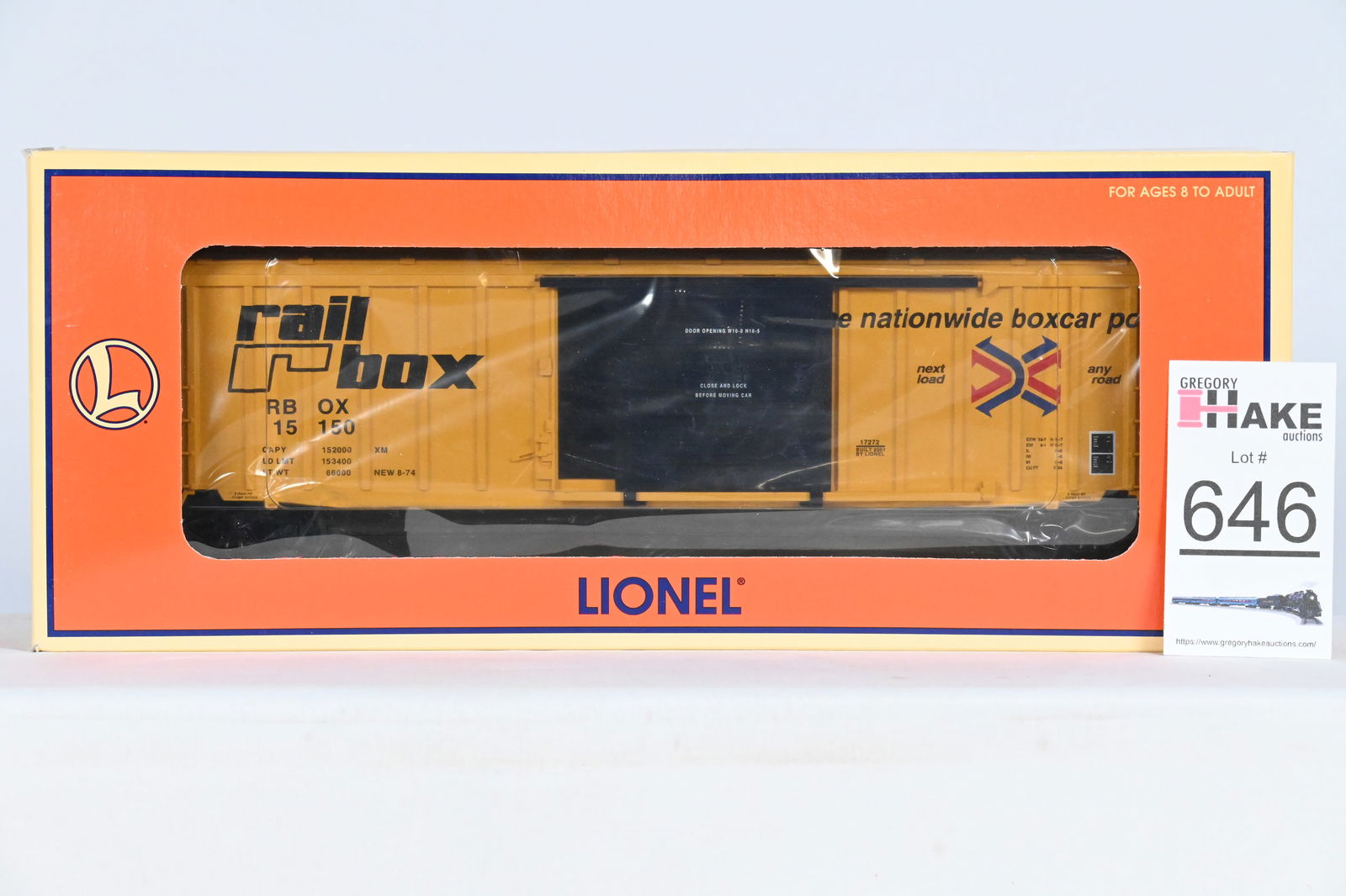 Lionel (LTI) - 6-17272: - 50' Modern Box Car, w/OB (1 of 2)