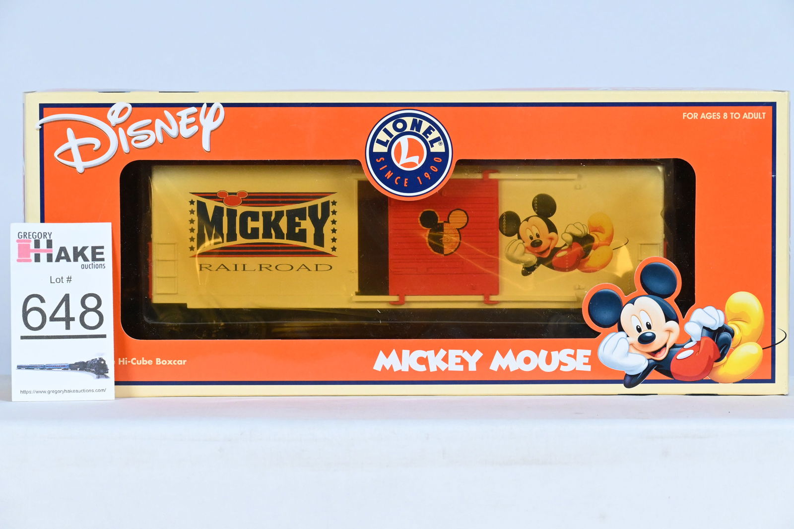 Lionel (LTI) - 6-36257: Disney - Mickey Mouse Hi-Cube Box Car, w/OB (1 of 2)