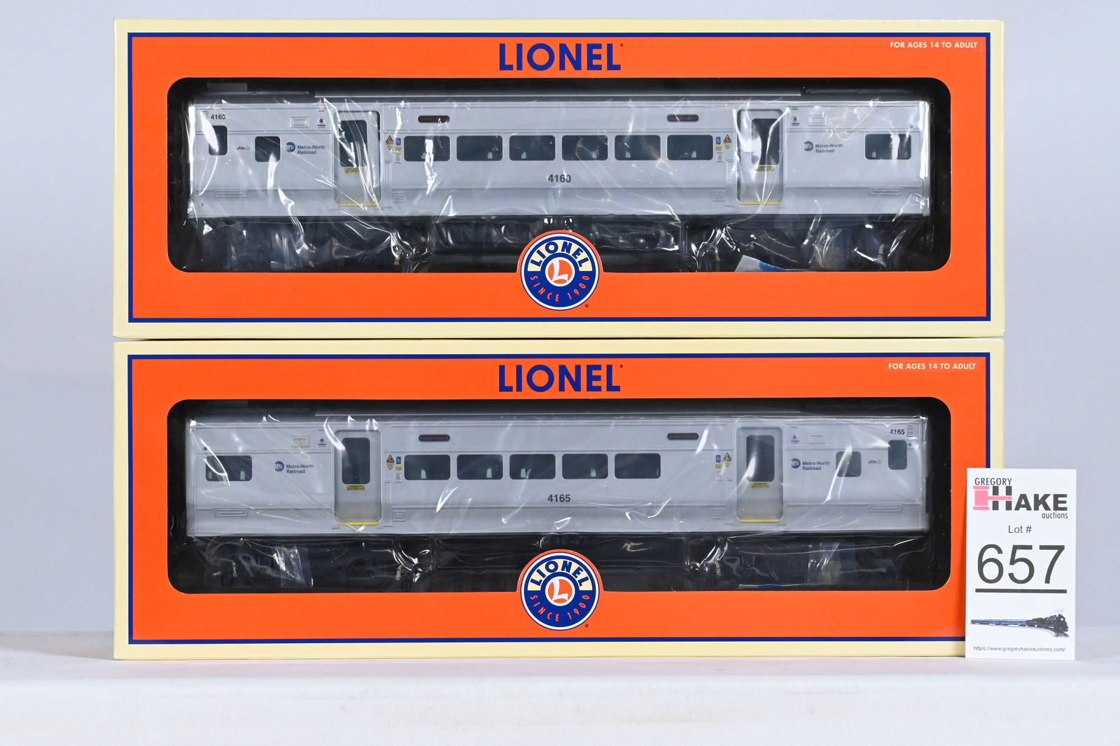 Lionel (LTI) - 6-35133: MTA - Metro-North M-7 Commuter Add-on, 2-pack, w/OB (1 of 3)