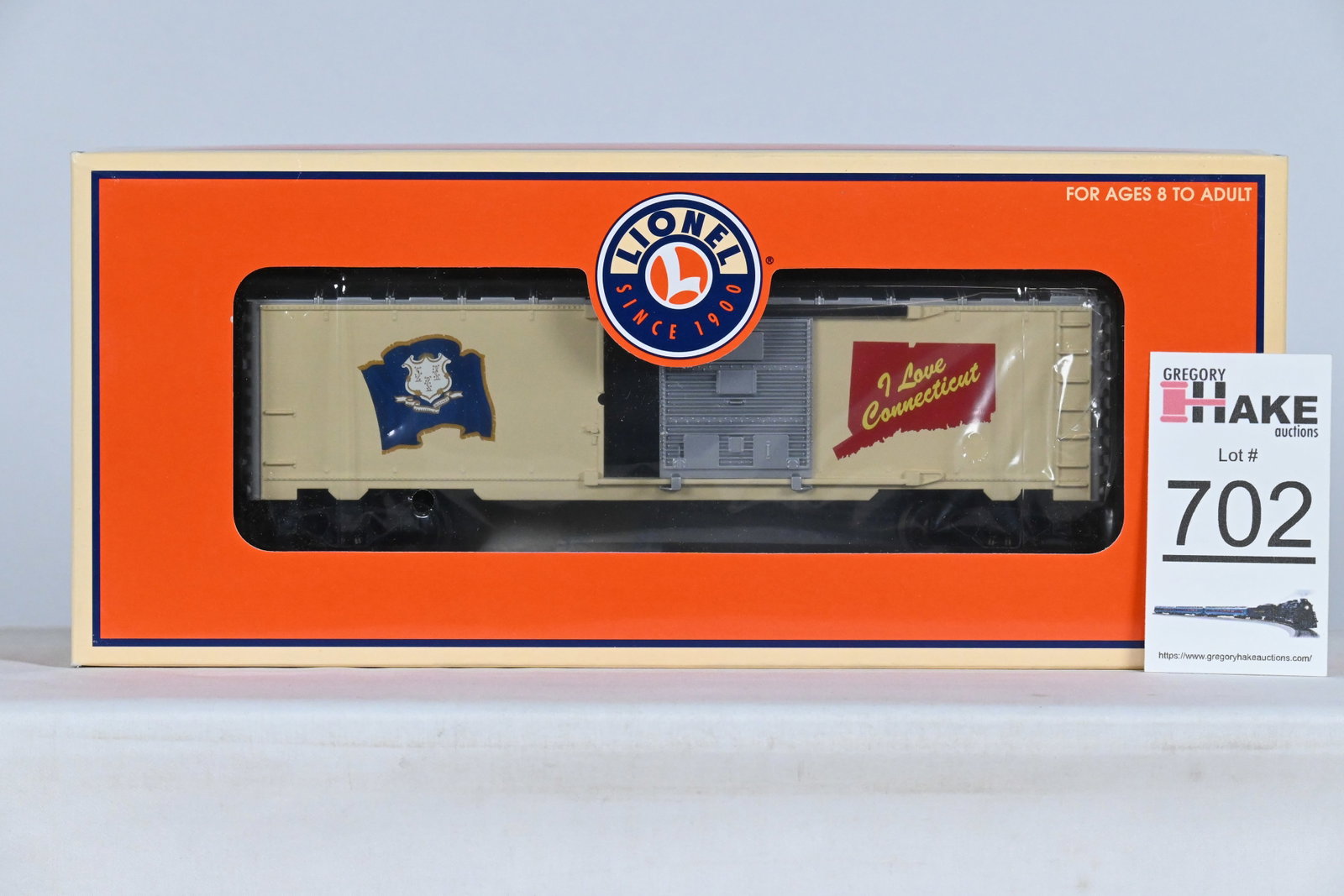 Lionel (LTI) - 6-29906: - "I Love Connecticut" Box Car, w/OB: Lionel (LTI) - 6-29906: - "I Love Connecticut" Box Car, w/OB - C10