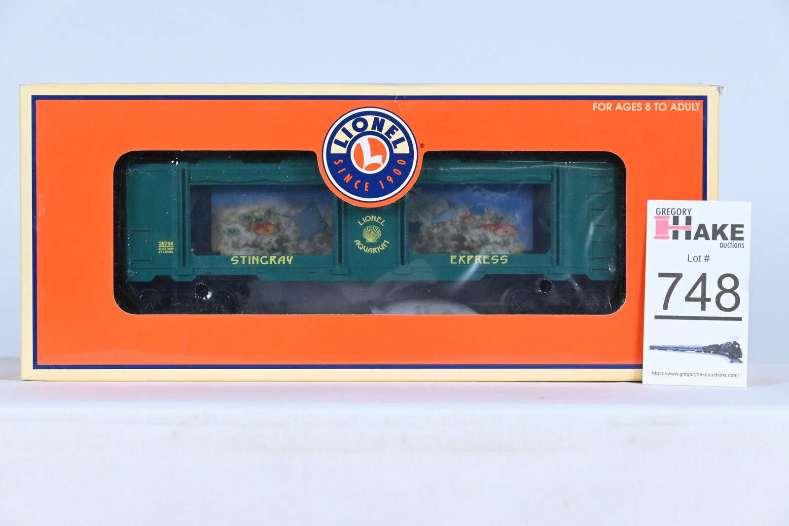 Lionel (LTI) - 6-26784: Stingray Express - Auqarium Car, w/OB: Lionel (LTI) - 6-26784: Stingray Express - Auqarium Car, w/OB - C10