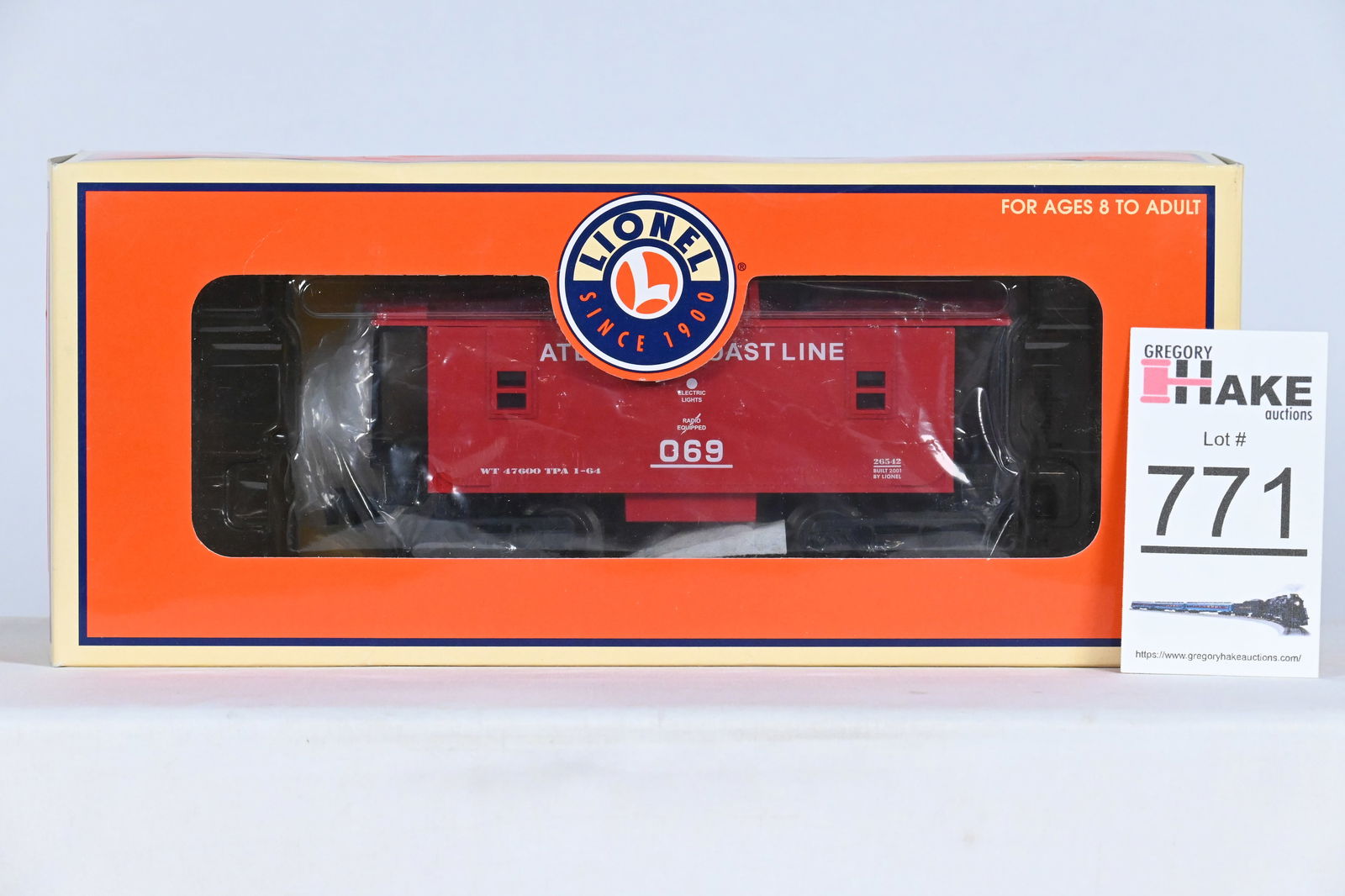 Lionel (LTI) - 6-26542: ACL - Square Window Caboose, w/OB (1 of 2)