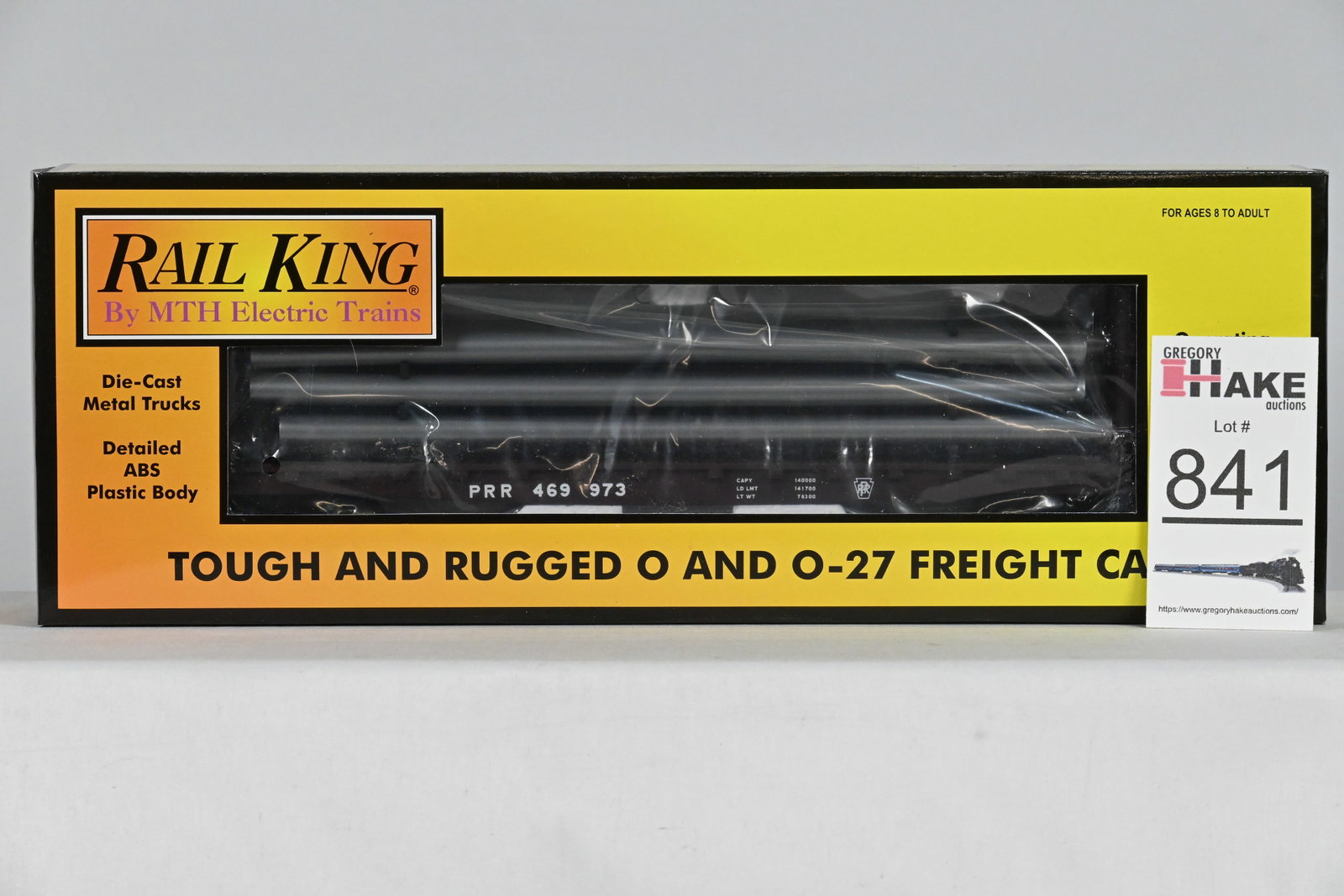 MTH (RailKing) - 30-76016: Pennsylvania - Flat Car - w/Bulkheads, w/OB: MTH (RailKing) - 30-76016: Pennsylvania - Flat Car - w/Bulkheads, w/OB - C10
