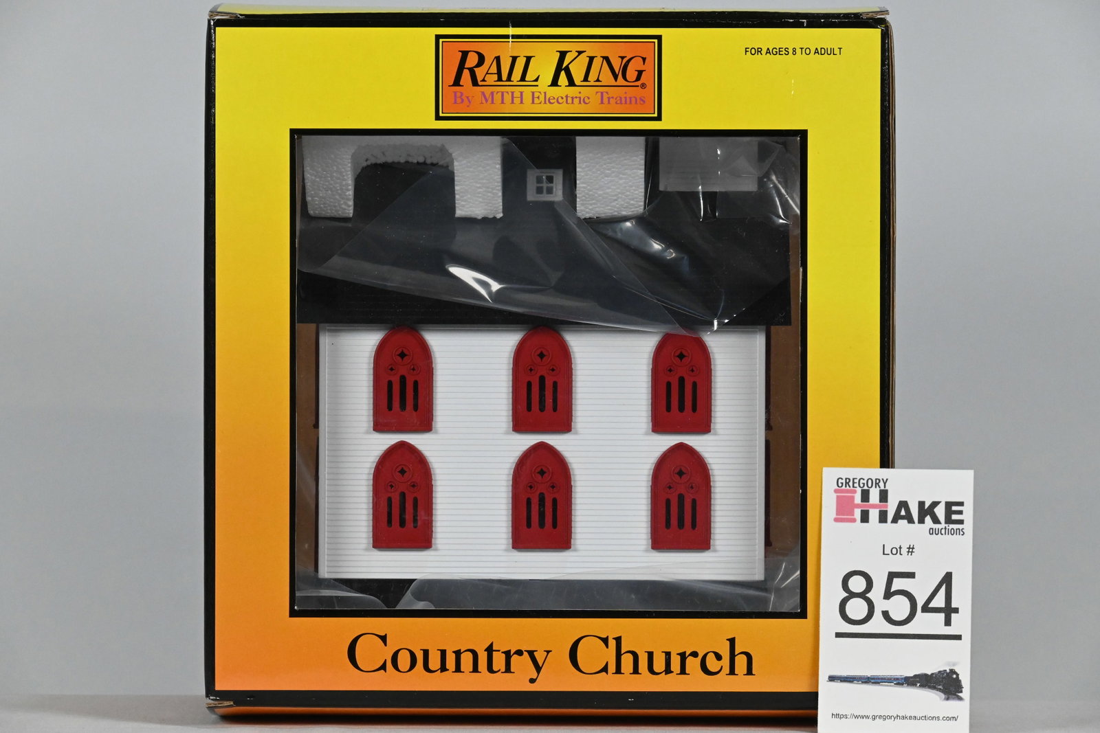 MTH (RailKing) - 30-9057: Country Church, w/OB: MTH (RailKing) - 30-9057: Country Church, w/OB - C10