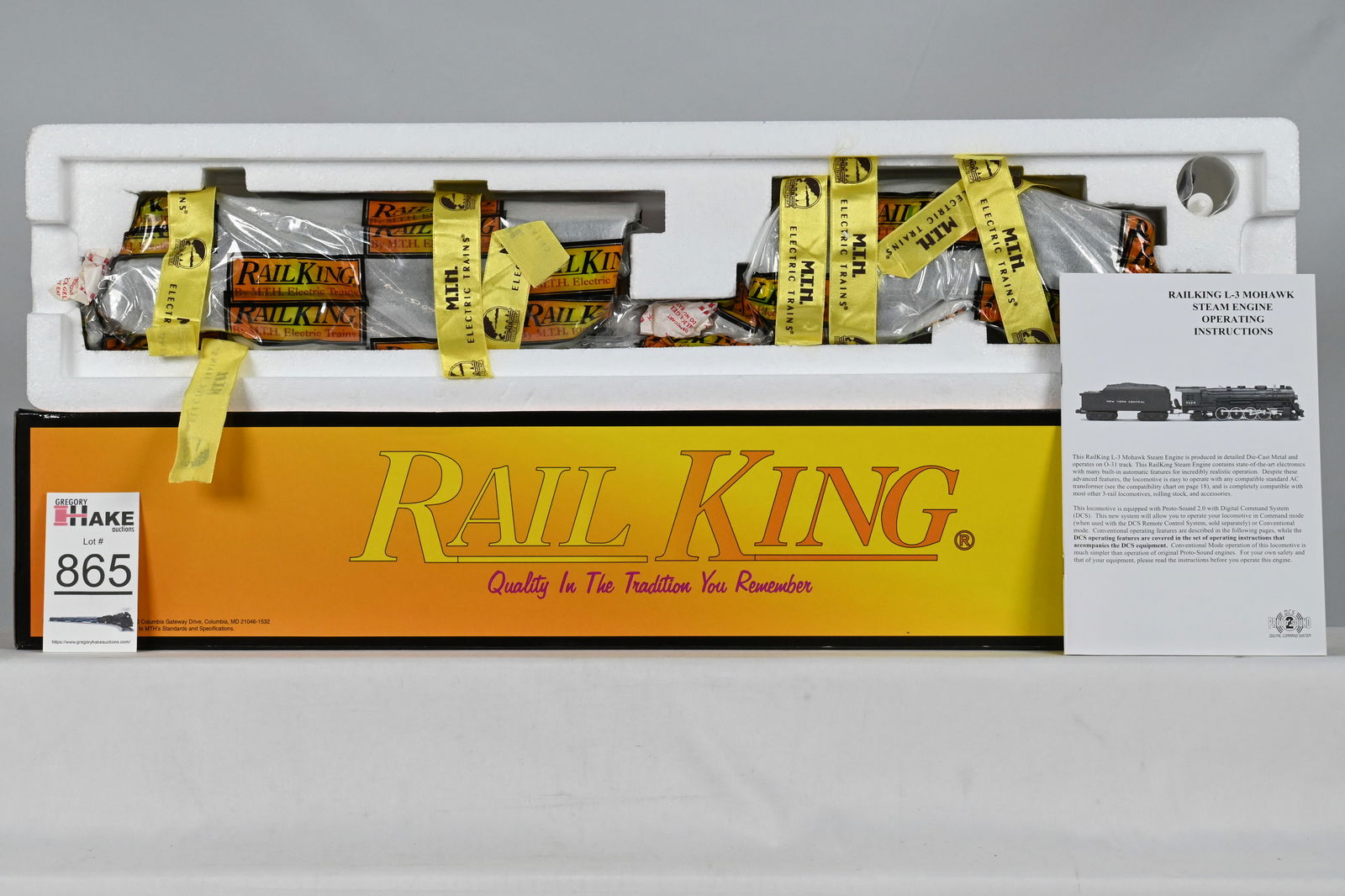 MTH (RailKing) - 30-1335-1: Southern - 4-8-2 L-3 Mohawk Steam Engine w/Proto-Sound 2.0, w/OB (1 of 5)