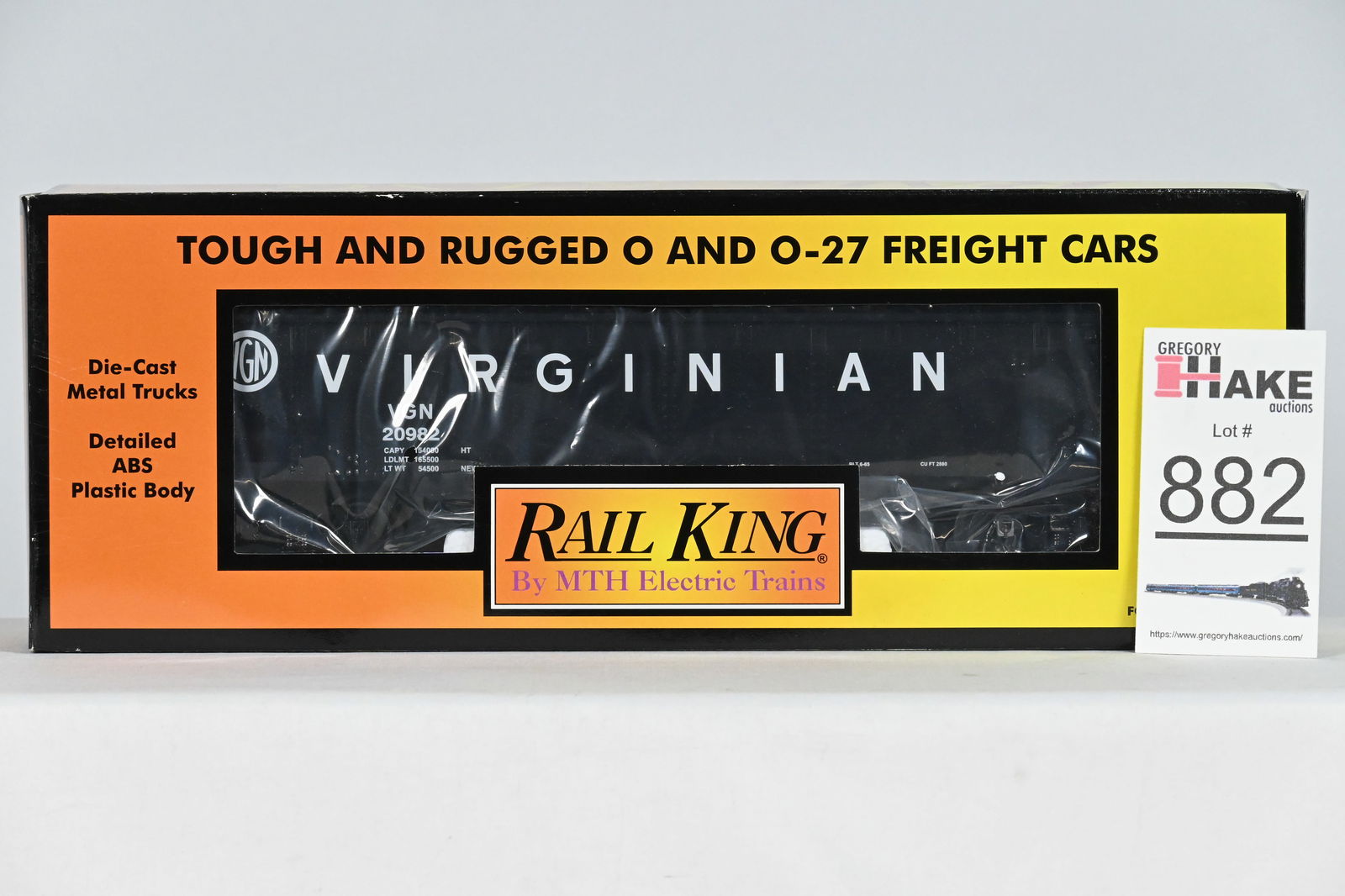 MTH (RailKing) - 30-75193: Virginian - Hopper Car, w/OB (1 of 2)