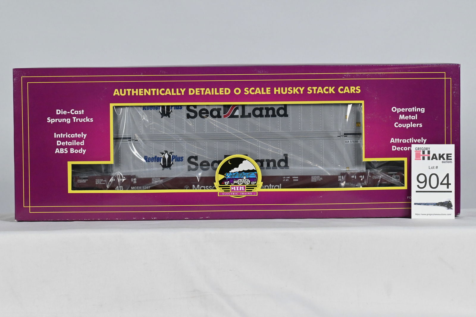 MTH (Premier) - 20-95012: Mass Central - Husky Stack Car, w/OB (1 of 2)