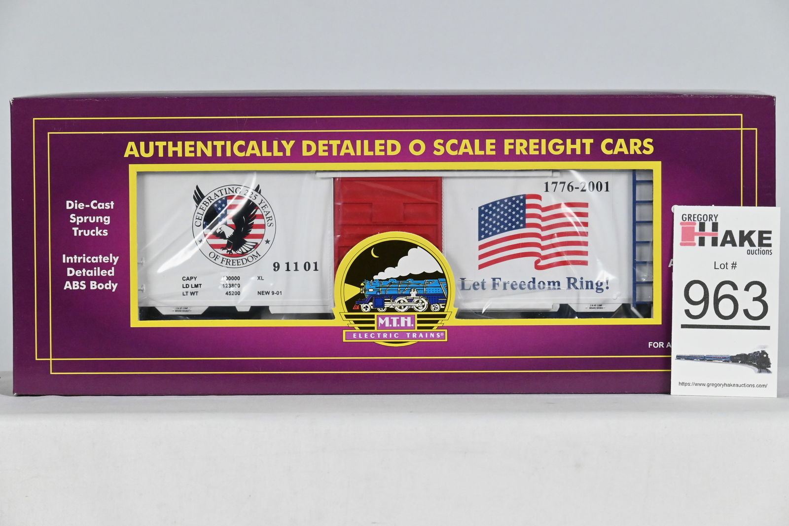 MTH (Premier) - 20-93092: American Freedom - Box Car - American Freedom, w/OB (1 of 2)