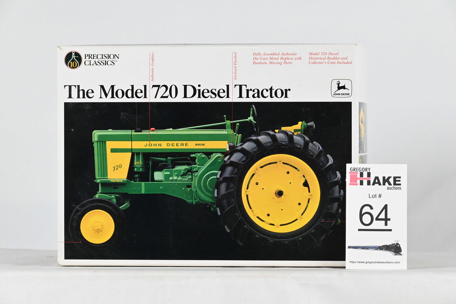 ERTL Precision Classics #5832 John Deere Model 720 Diesel Tractor 1/16, w/ OB (1 of 3)