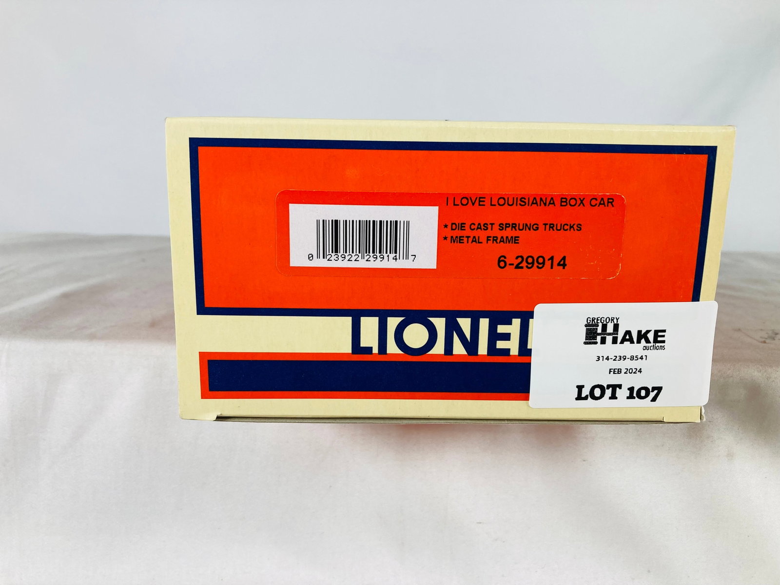 Lionel LTI 6-29914 I love Louisianna Boxcar w/ OB: Lionel LTI 6-29914 I love Louisianna Boxcar w/ OB, C10